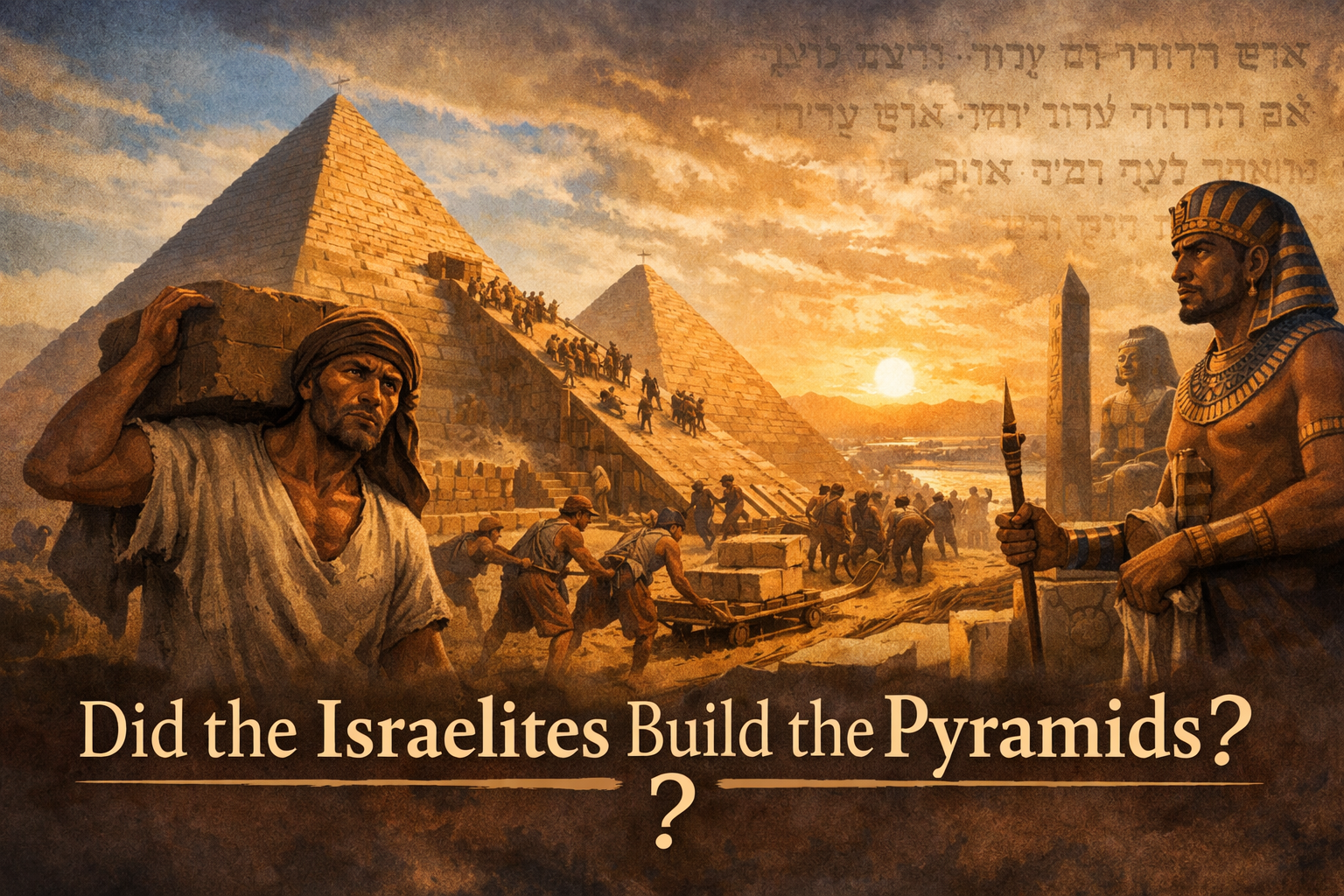 Why the Bible Does Not Mention Israelites Building the Pyramids