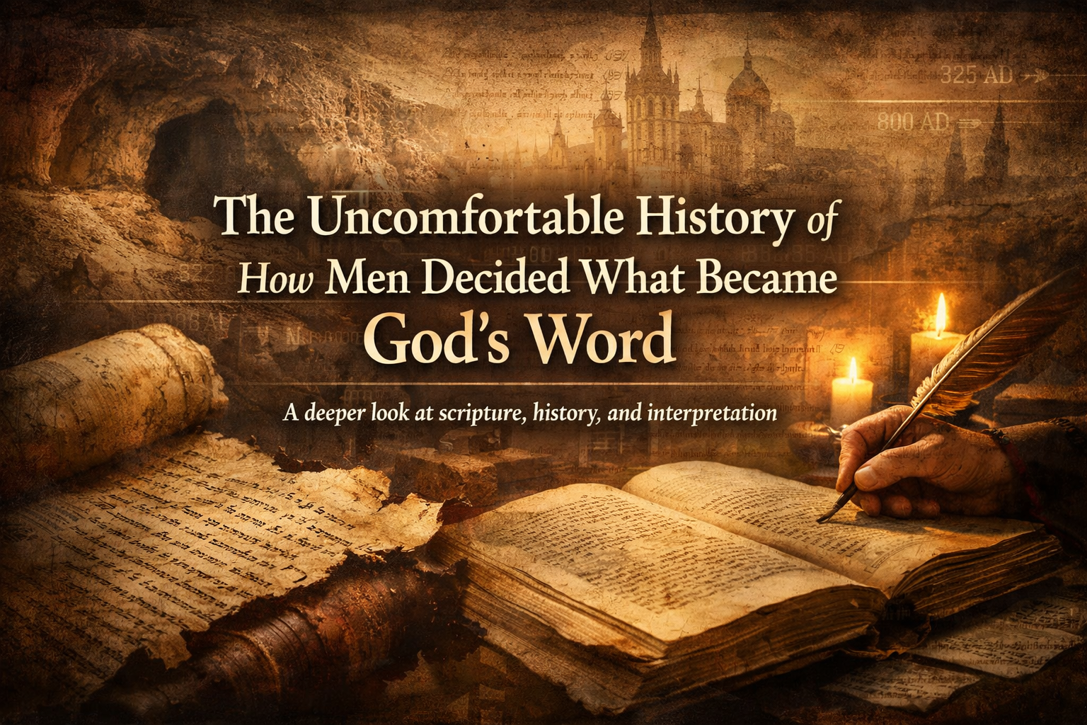 Header image for The Uncomfortable History of How Men Decided What Became God's Word