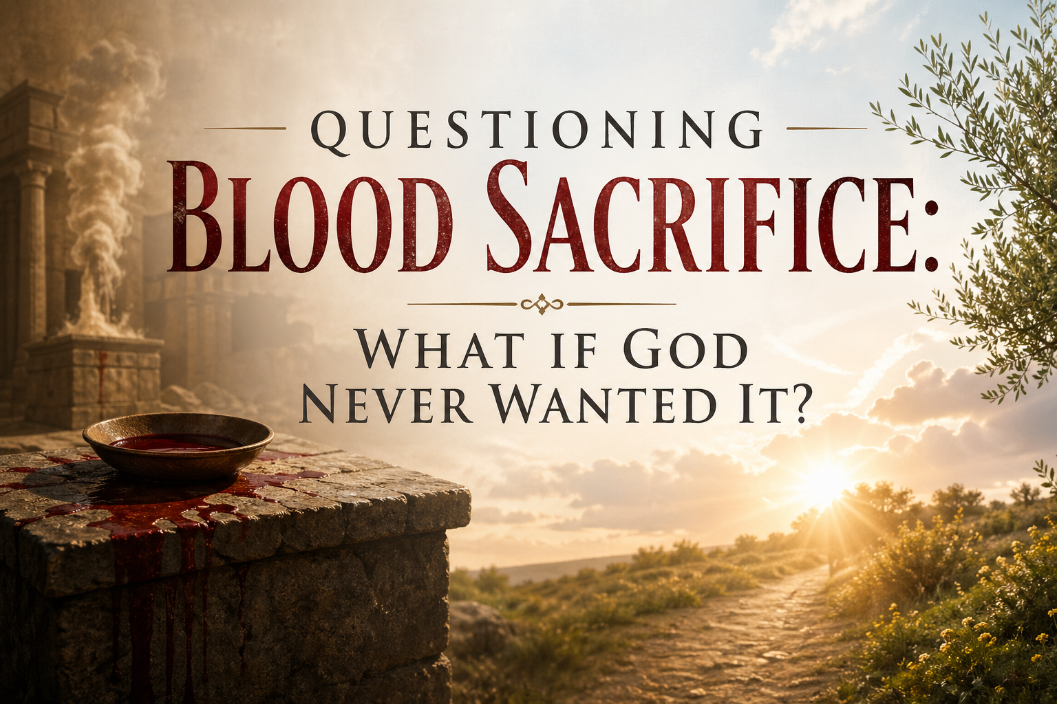 Header image for Questioning Blood Sacrifice: What If God Never Wanted It?