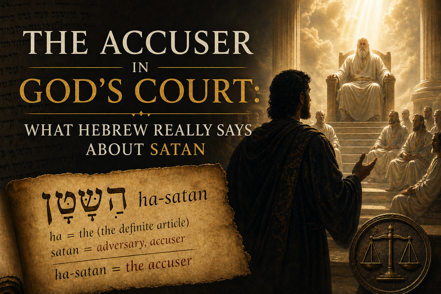 Header image for The Accuser in God's Court: What Hebrew Really Says About Satan