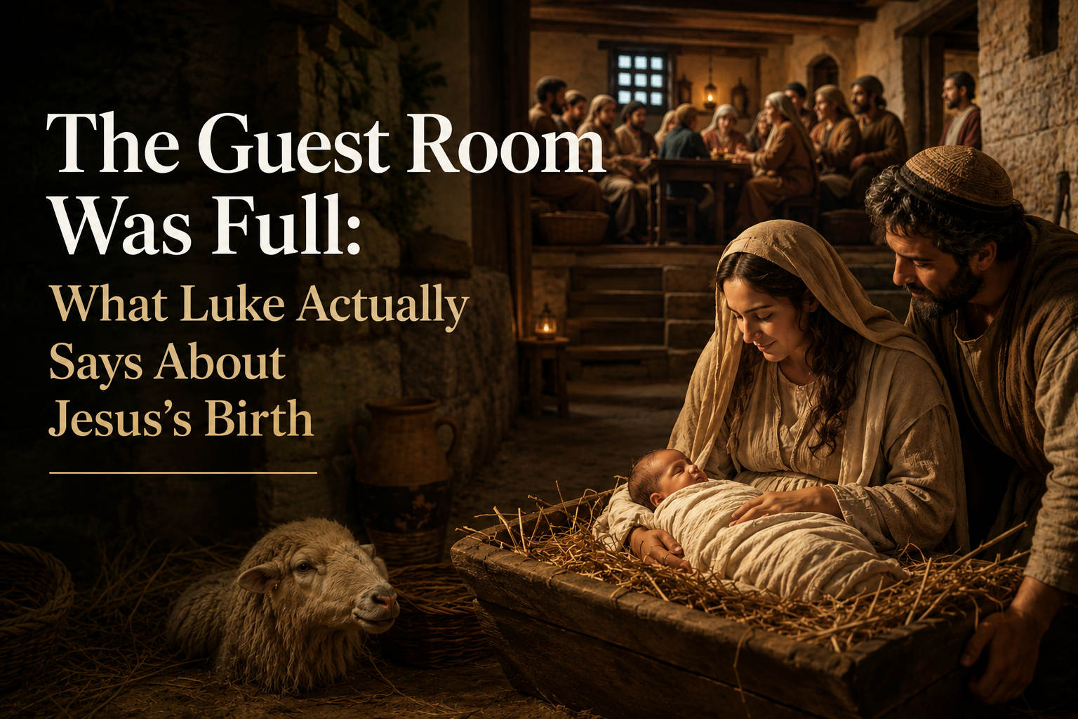Header image for The Guest Room Was Full: What Luke Actually Says About Jesus's Birth