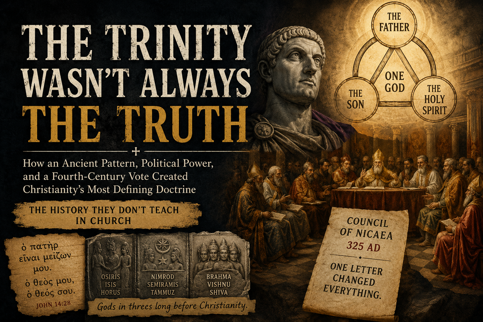 Header image for The Trinity Wasn't Original Christianity: What Three Centuries of History Reveals