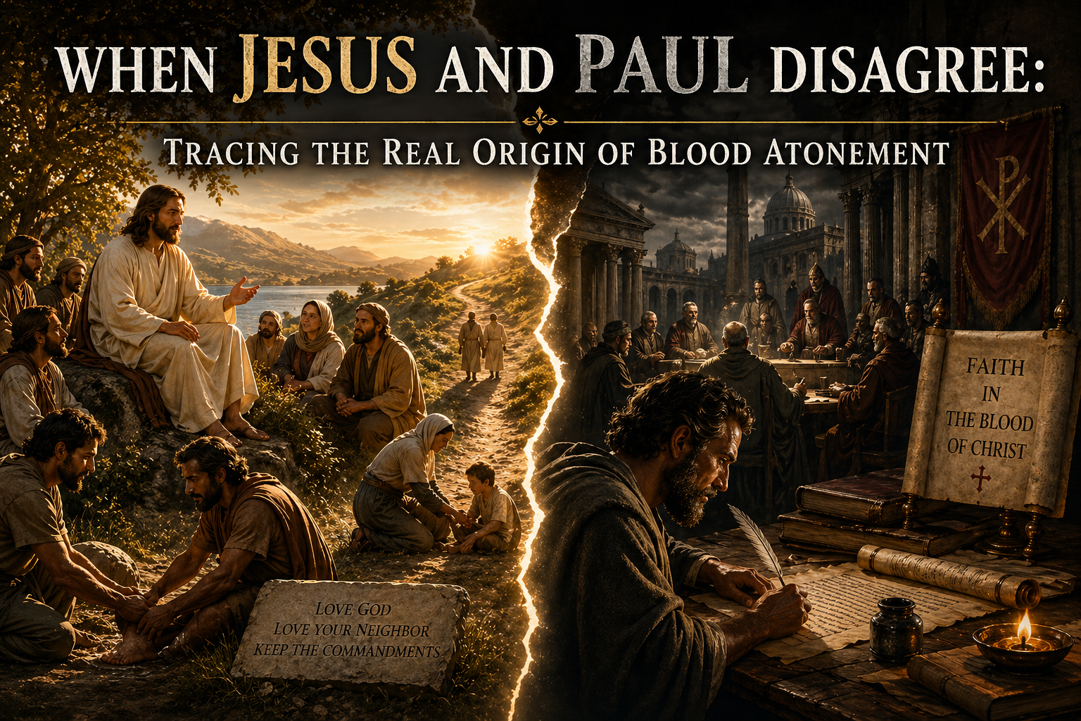 Header image for When Jesus and Paul Disagree: Tracing the Real Origin of Blood Atonement