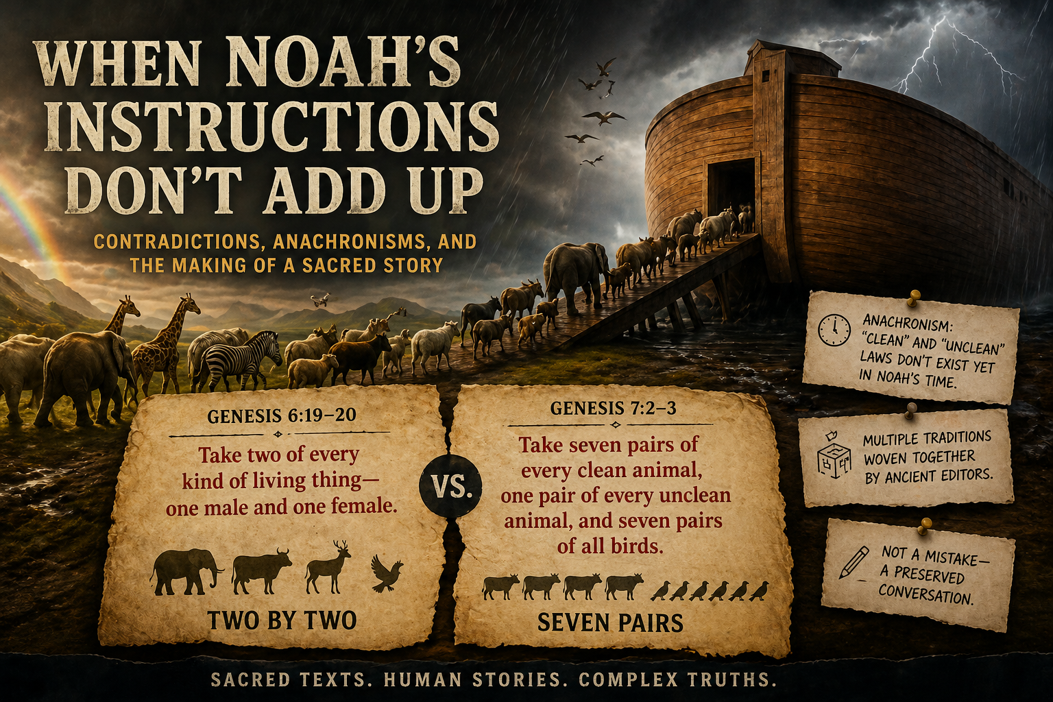 Header image for When Noah's Instructions Don't Add Up