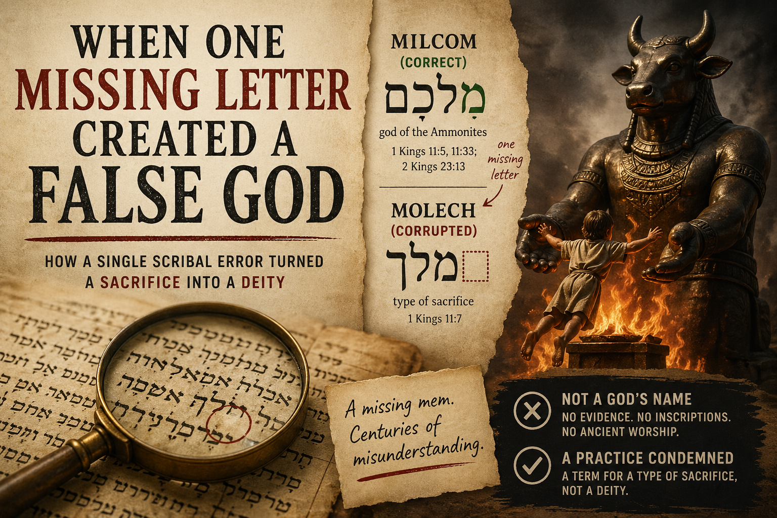 Header image for When One Missing Letter Created a False God