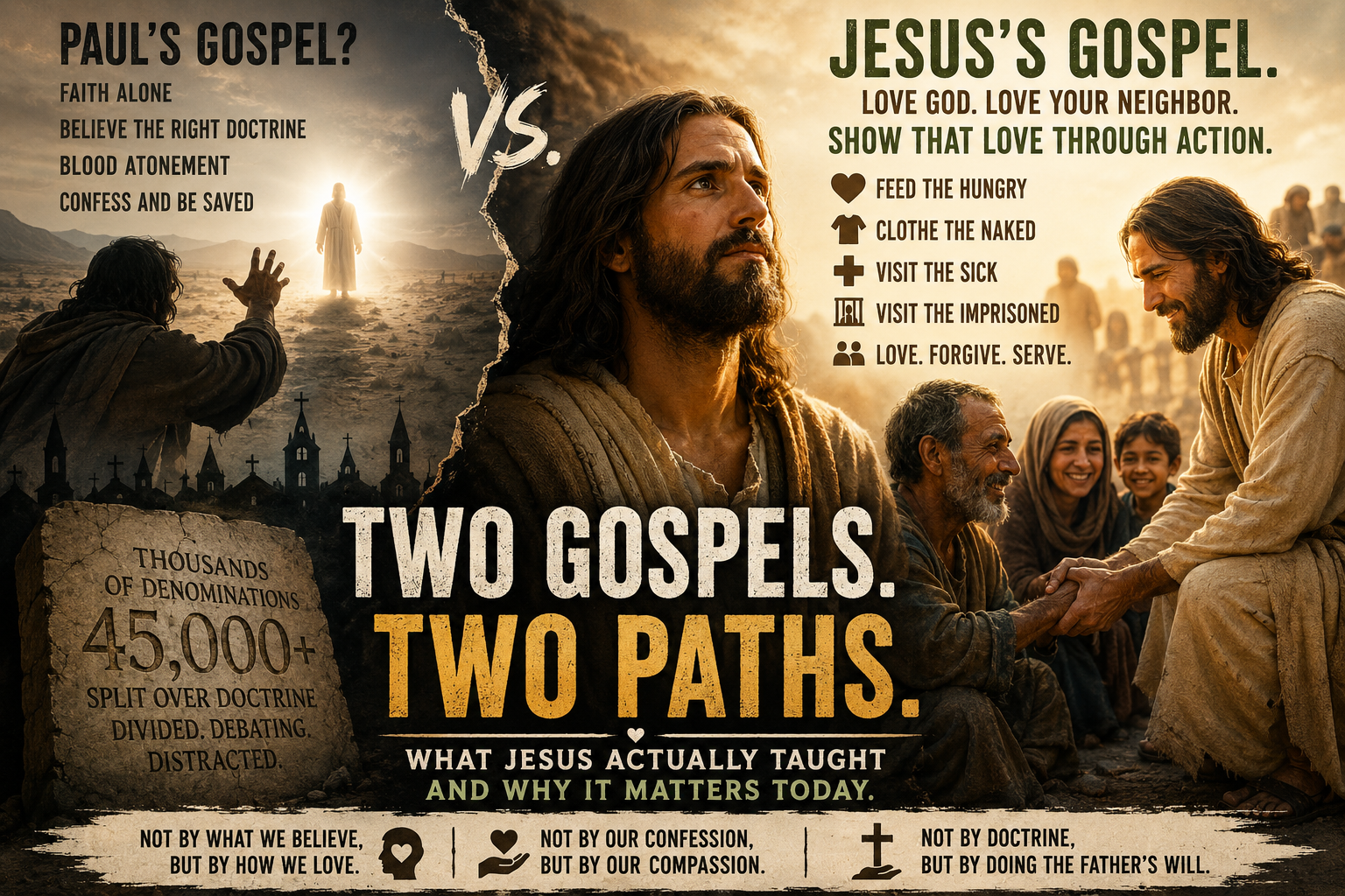 Header image for When Paul's Gospel Contradicts Jesus: A Personal Journey Back to the Original Message