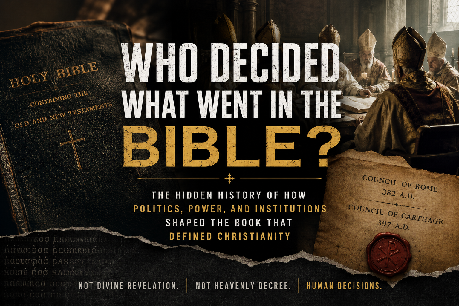 Header image for Who Decided What Went in the Bible? The History That Changed My Faith