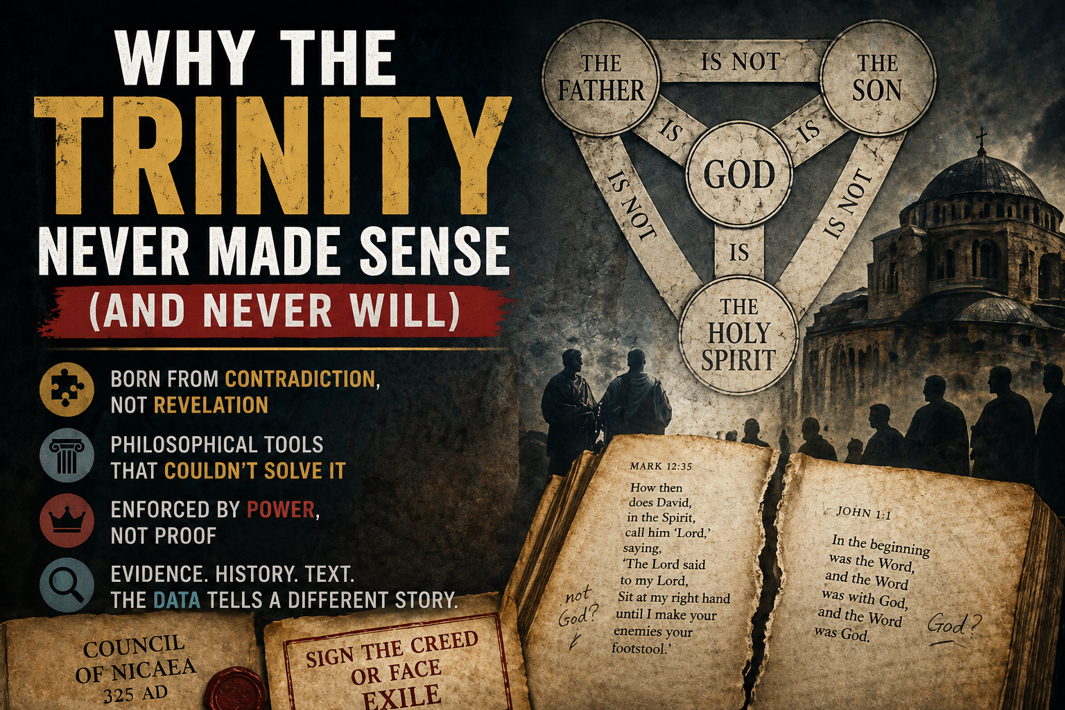 Header image for Why the Trinity Never Made Sense (And Never Will)